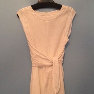Light, airy white CAbi sundress ties front or back